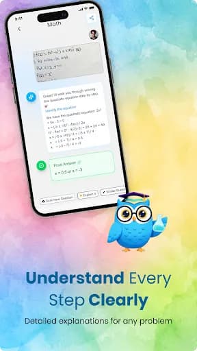 Solverly AI Follow-up Tutor Chat Screen Solverly AI Follow-up Tutor Chat Screen